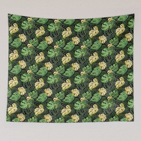Item preview, Monstera Tropical Leaves Abstract Jungle Explosion designed and sold by HisoTorDesign.