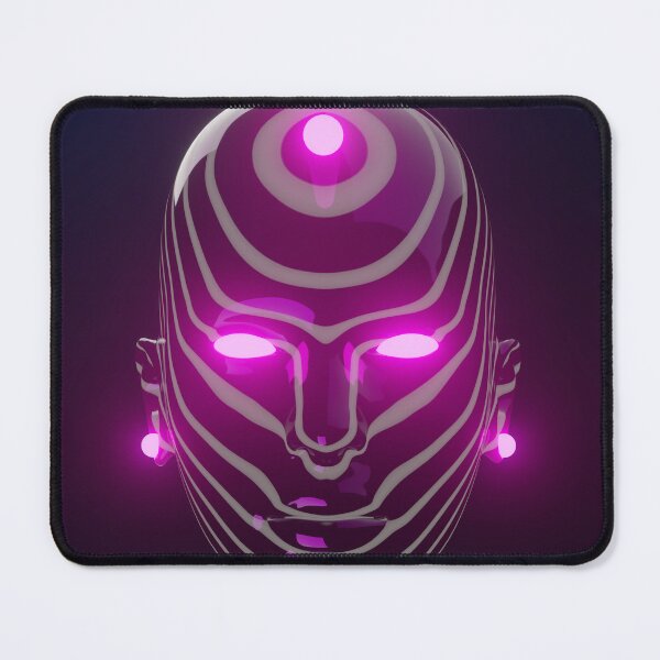 Item preview, Neon bright face with waves of a woman designed and sold by DeepSelfArts.