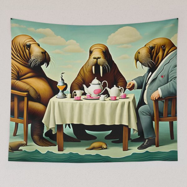 Item preview, Walrus Tea Party designed and sold by PaigeCompositor.