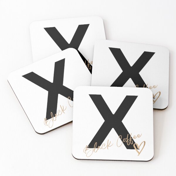 Item preview, Letter X mug for Black Coffee Lovers designed and sold by 13thOak.