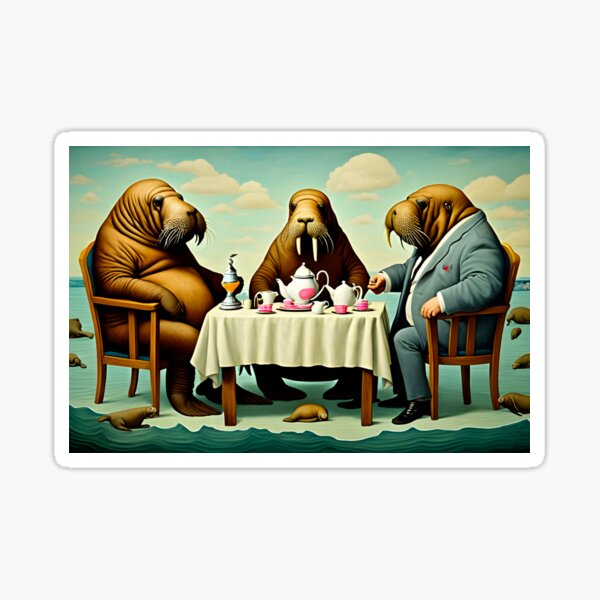 Item preview, Walrus Tea Party designed and sold by PaigeCompositor.