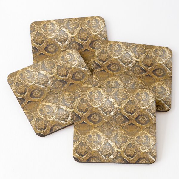 Item preview, Beaten Brass Tile 003 designed and sold by JaimeLikes.
