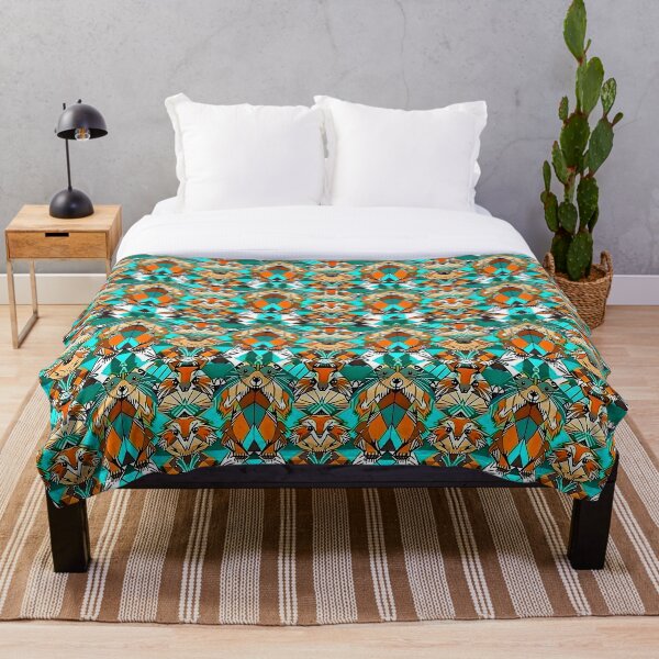 Item preview, Geometric Coloured Beavers Pattern designed and sold by Geonimalia.
