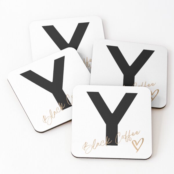 Item preview, Letter Y mug for Black Coffee Lovers designed and sold by 13thOak.