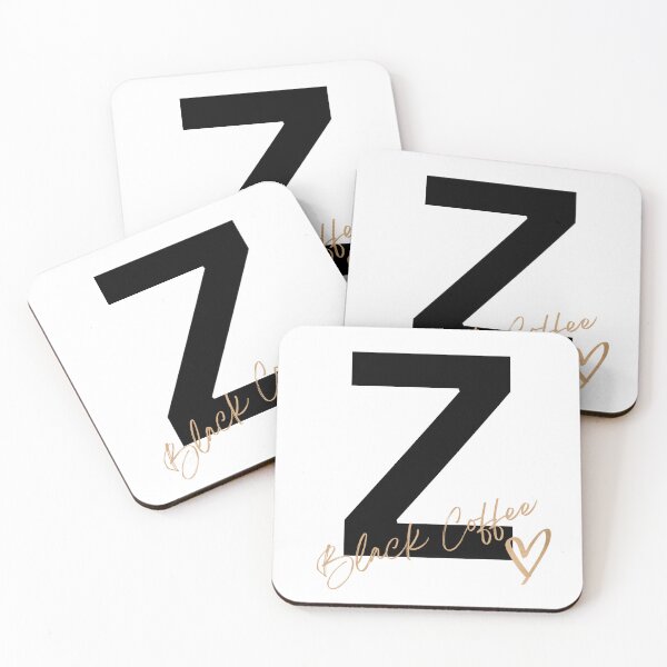 Item preview, Letter Z mug for Black Coffee Lovers designed and sold by 13thOak.