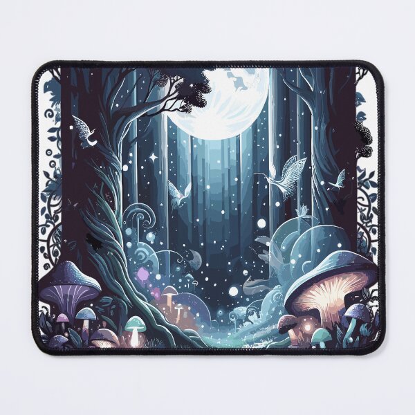 Item preview, Mystical forest at night designed and sold by LongIslandDesgn.
