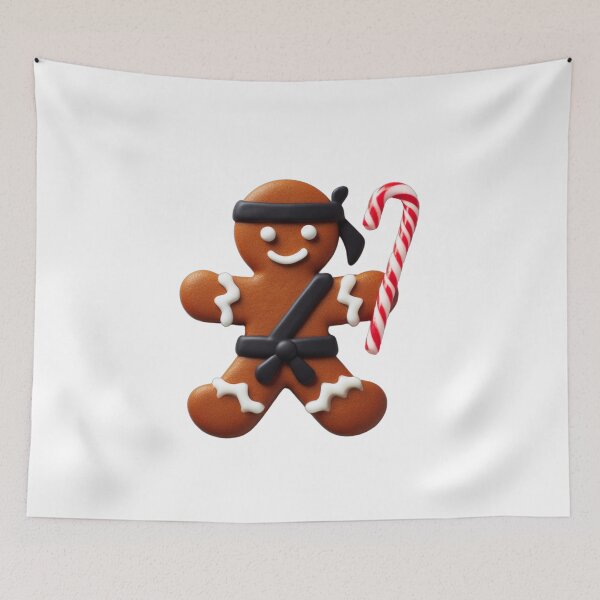 Item preview, Funny Ninja Gingerbread Man Cookie Candy Cane Sword designed and sold by Frank Ring.