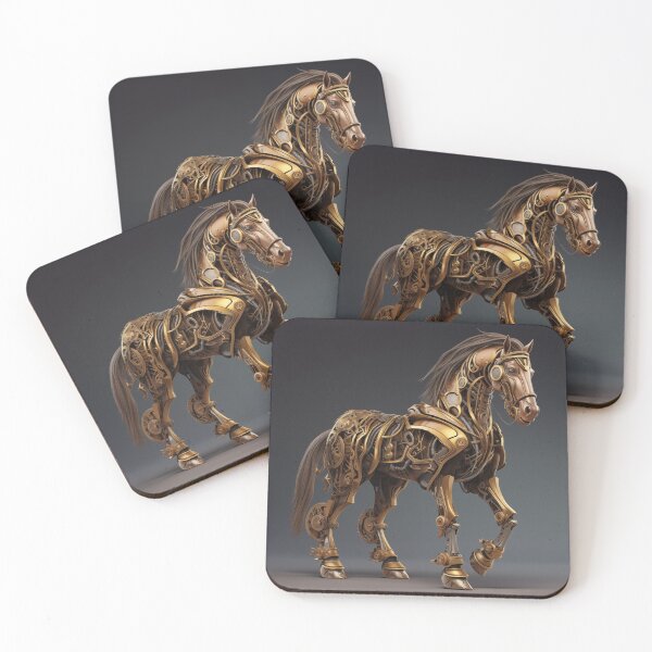 Item preview, Mechanical Majesty: Steampunk Horse designed and sold by HorsesApp.