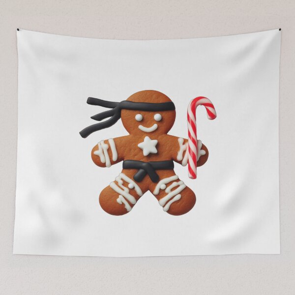 Item preview, Funny Ninja Gingerbread Man Cookie Candy Cane Sword designed and sold by Frank Ring.