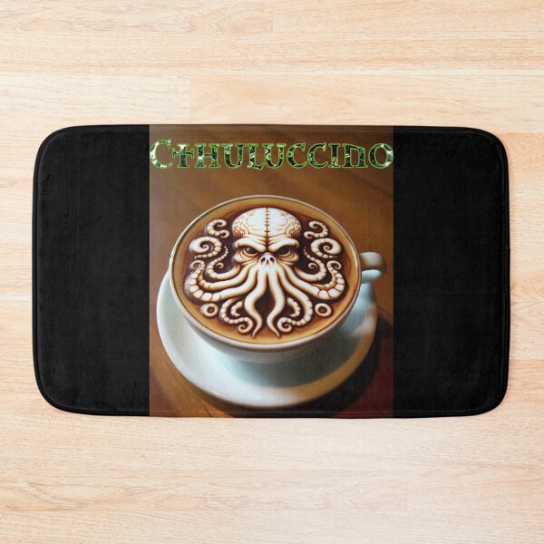 Item preview, Cthuluccino - Eldritch horror coffee art designed and sold by Matthew Kinnersly.