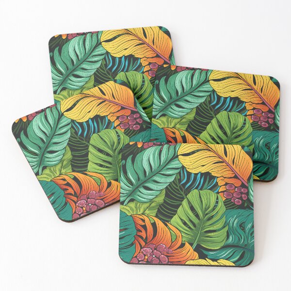 Item preview, Monstera Tropical Leaves Abstract Jungle Tapestry designed and sold by HisoTorDesign.