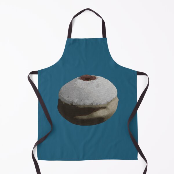 Item preview, Hanukkah Donut / Sufganiyah - Light Blue / Gray Background designed and sold by OG-Graphics.