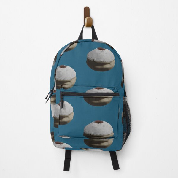 Item preview, Hanukkah Donut / Sufganiyah - Light Blue / Gray Background designed and sold by OG-Graphics.