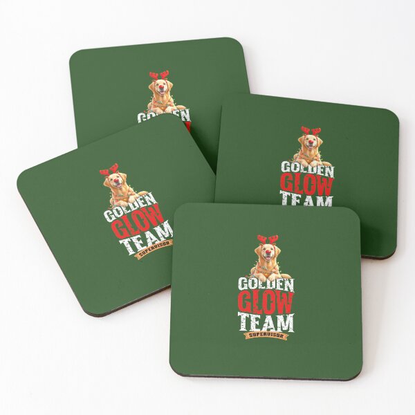 Item preview, Golden Retriever Reindeer Christmas Tree Lights Team Supervisor Dog Lover designed and sold by DAMOTAmagazine.