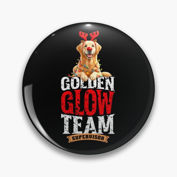 Item preview, Golden Retriever Reindeer Christmas Tree Lights Team Supervisor Dog Lover designed and sold by DAMOTAmagazine.