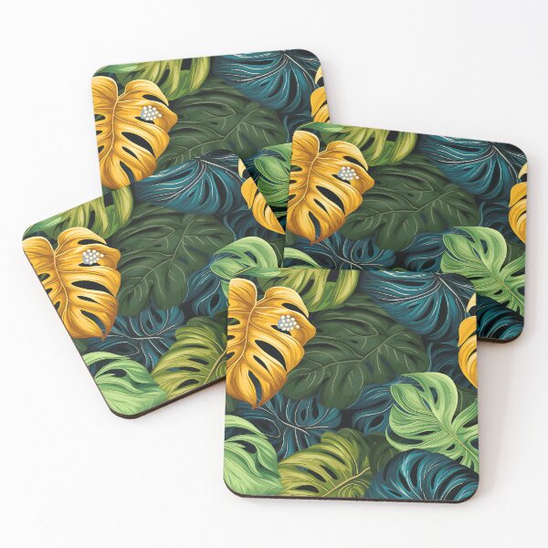 Item preview, Monstera Tropical Leaves Abstract Celebration designed and sold by HisoTorDesign.
