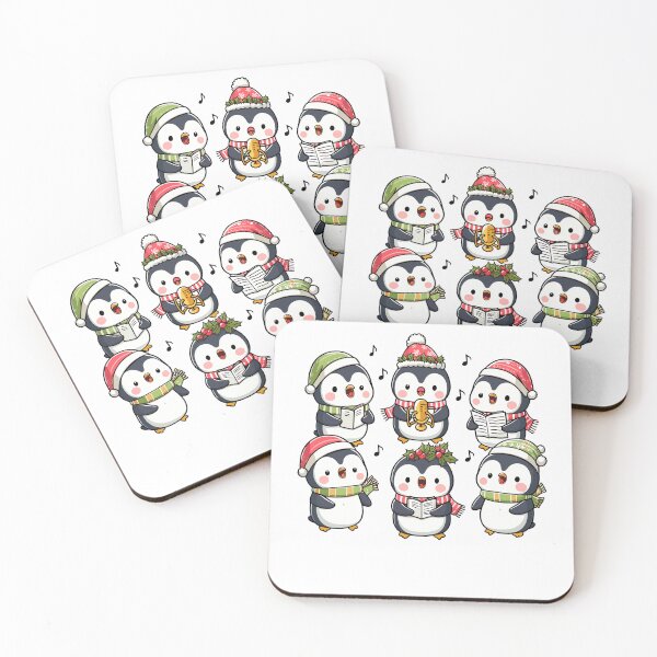 Item preview, Festive Penguin Carolers Singing Christmas Cute Carols designed and sold by Frank Ring.