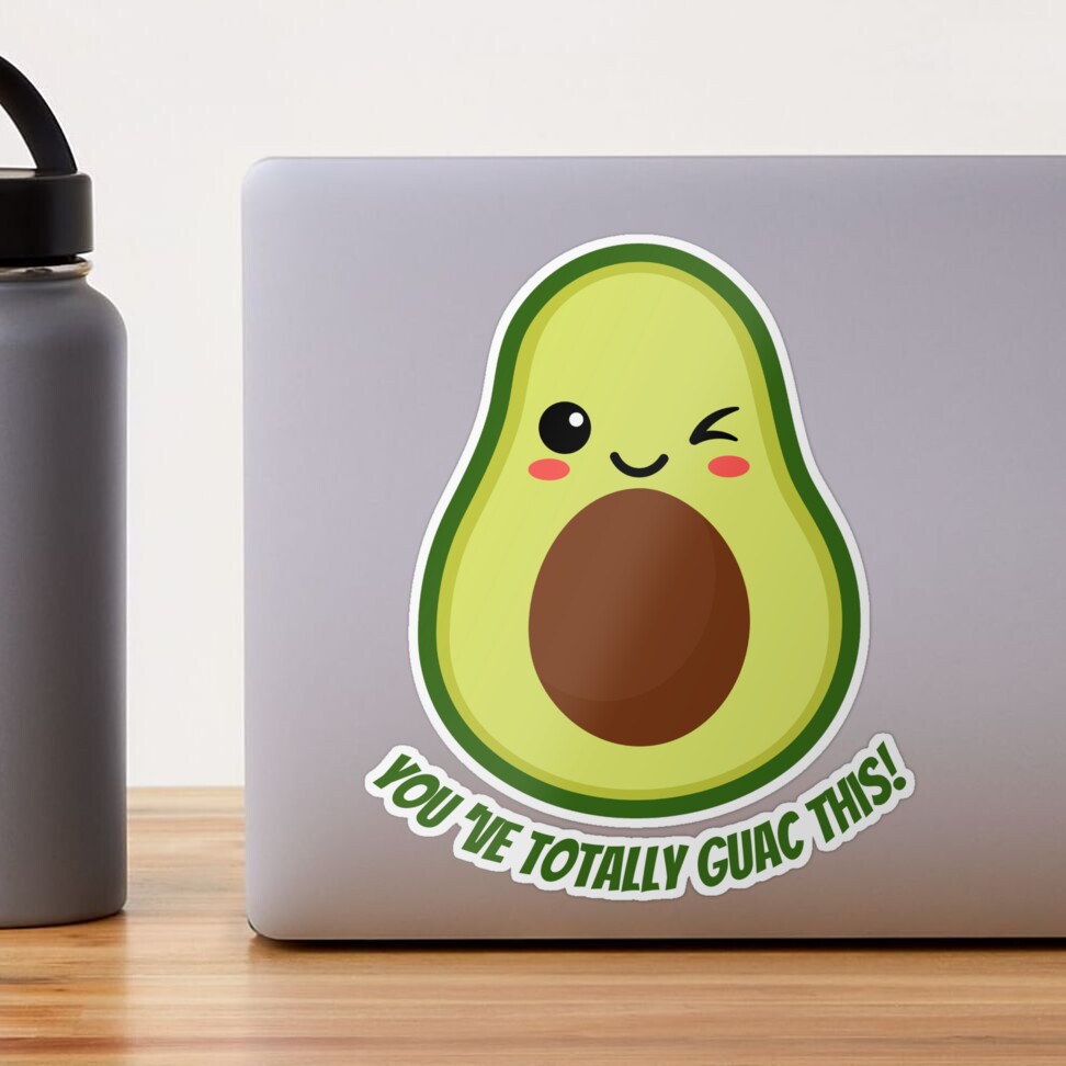 Emotional Support Avocado: You've Totally Guac This! Sticker for Sale by  CodedCraftsShop