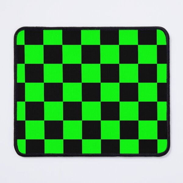Item preview, Checkered (Large Squares) Electric Green and Black designed and sold by Tree45.