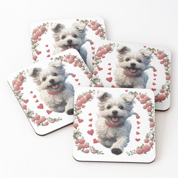 Item preview, Cute running Bolognese dog  designed and sold by Kaleddis.