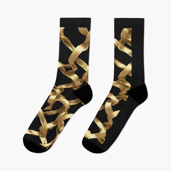 Item preview, Gold Ribbons Pattern for Decorations and Clothing designed and sold by Aquillashop.