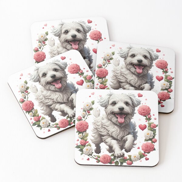 Item preview, Cute running Bolognese dog  designed and sold by Kaleddis.
