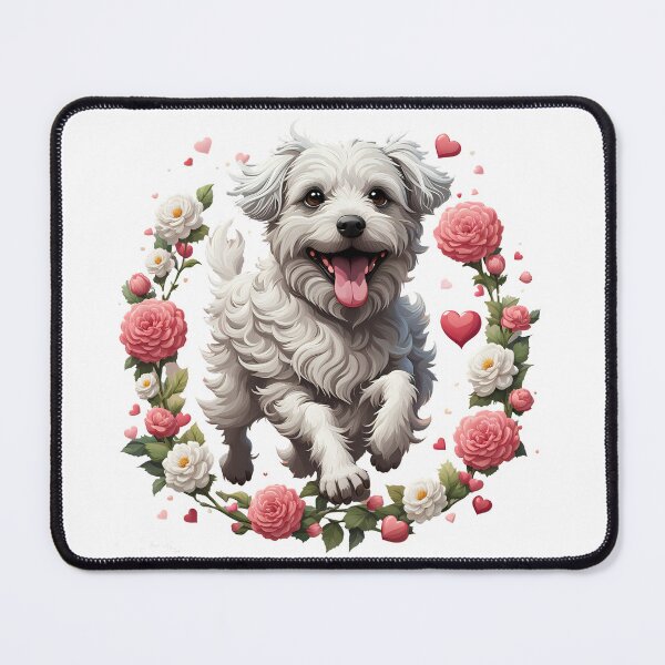 Item preview, Cute running Bolognese dog  designed and sold by Kaleddis.