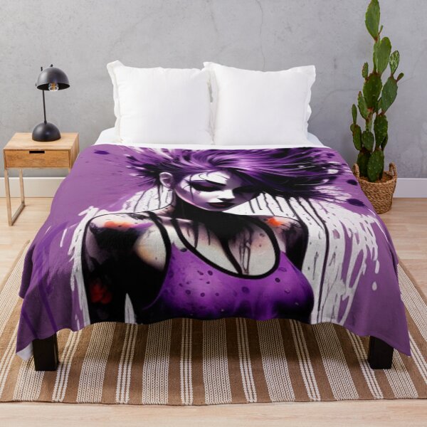 Item preview, Purple paint splattered goth designed and sold by Roxburylane.