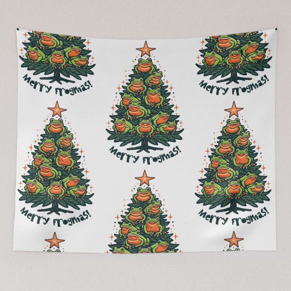 Item preview, Whimsical Croaks: Frogs Singing Merry Frogmas designed and sold by EmeraldeaArt.