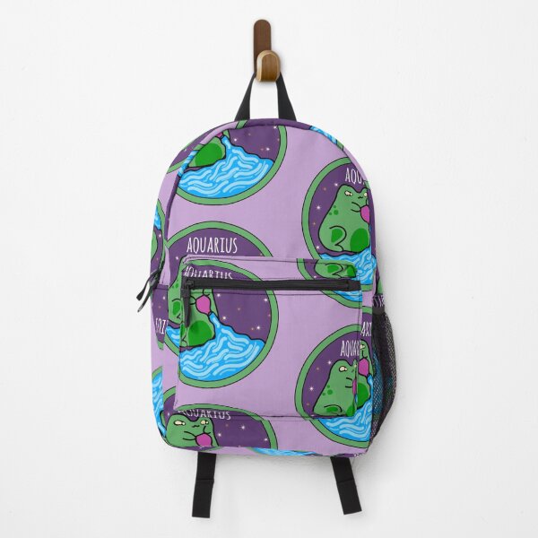 Item preview, Aquarius froggy zodiac sign designed and sold by Quacktails.