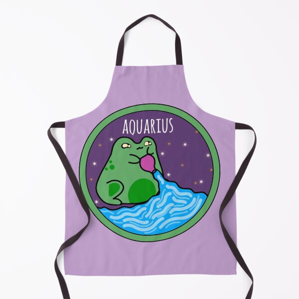 Item preview, Aquarius froggy zodiac sign designed and sold by Quacktails.
