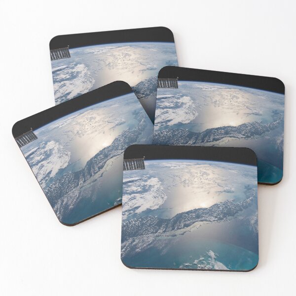 Item preview, STK205077S-The International Spce Station above the Atlantic Ocean. designed and sold by StocktrekImages.