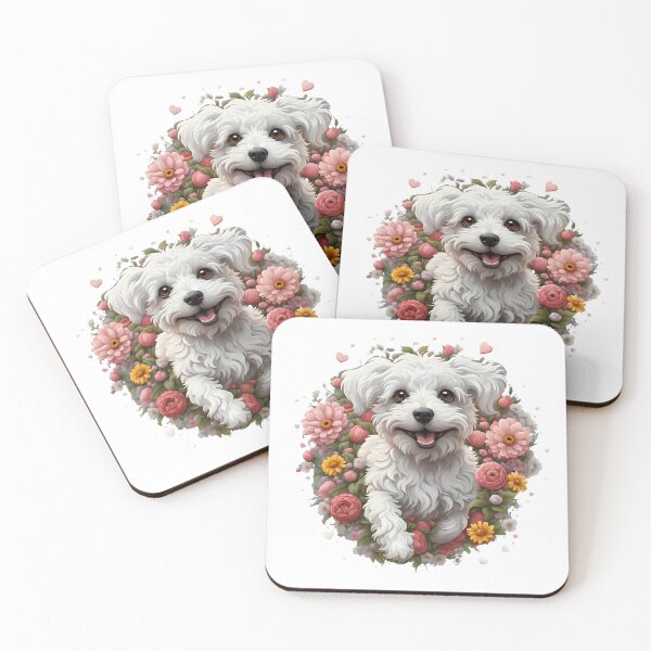Item preview, Cute running Bolognese dog  designed and sold by Kaleddis.
