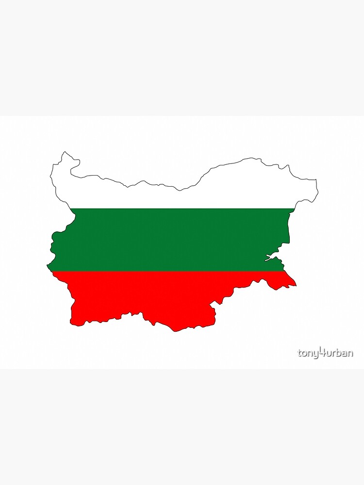 P Ster Mapa De La Bandera De Bulgaria De Tony4urban Redbubble   Flat,750x,075,f Pad,750x1000,f8f8f8.u2 