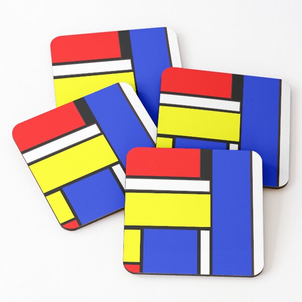 Item preview, Colourful Red Yellow Blue Shapes designed and sold by DrawnToColour.