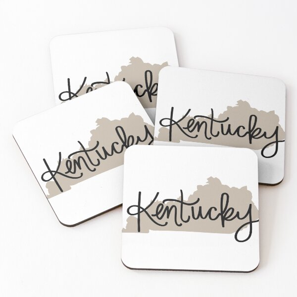 Item preview, Kentucky outline with caligraphy designed and sold by lindsay creque.