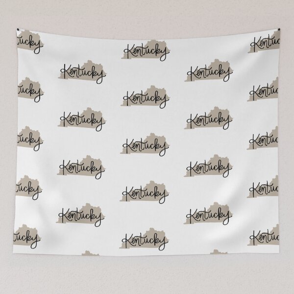 Item preview, Kentucky outline with caligraphy designed and sold by lindsay creque.