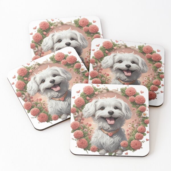 Item preview, Cute running Bolognese dog  designed and sold by Kaleddis.