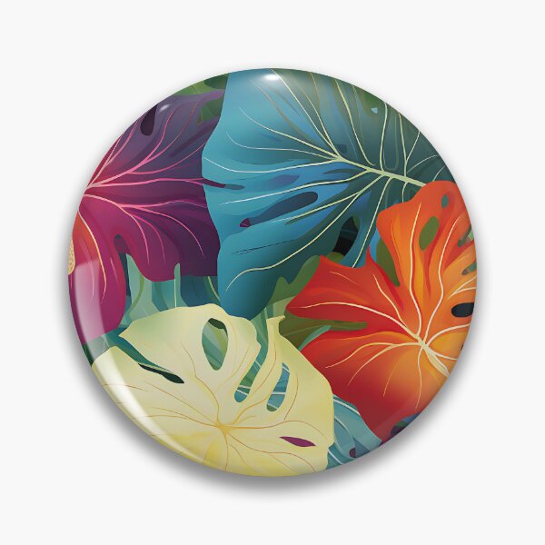 Item preview, Monstera Tropical Hibiscus Close-Up designed and sold by HisoTorDesign.