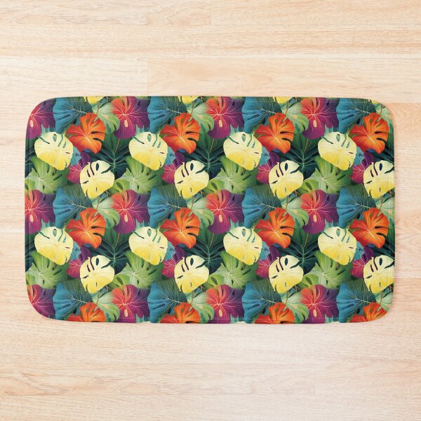 Item preview, Monstera Tropical Hibiscus Close-Up designed and sold by HisoTorDesign.