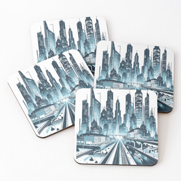 Item preview, Future night in the city designed and sold by LongIslandDesgn.