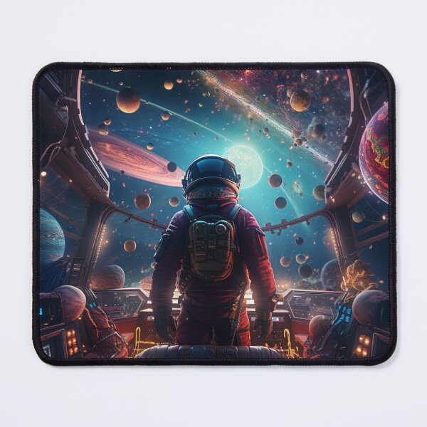 Item preview, Galactic Observer – Starship Voyage Art Print designed and sold by SmartDesignByBB.