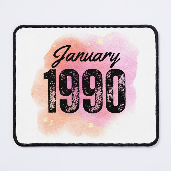 Item preview, January 1990 Birthday designed and sold by NumbersFort.