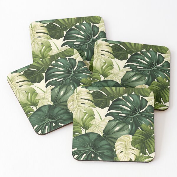 Item preview, Monstera Tropical Leaves Abstract Mandala designed and sold by HisoTorDesign.