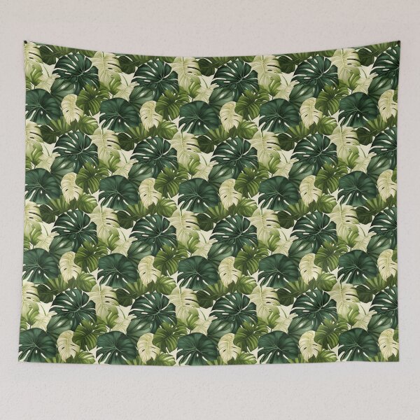 Item preview, Monstera Tropical Leaves Abstract Mandala designed and sold by HisoTorDesign.