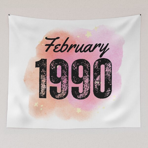 Item preview, February 1990 Birthday designed and sold by NumbersFort.