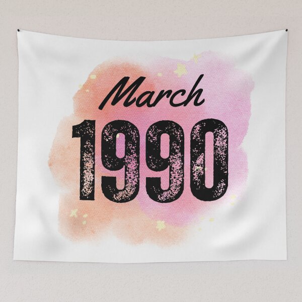 Item preview, March 1990 Birthday designed and sold by NumbersFort.