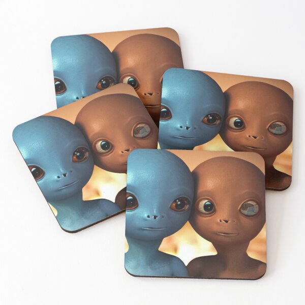 Item preview, Cosmic Companions – Extraterrestrial Friends Art Print designed and sold by SmartDesignByBB.