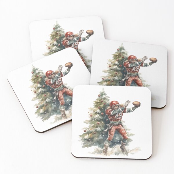 Item preview, American Football player defending Christmass Tree designed and sold by Sp3ctrumOfColor.