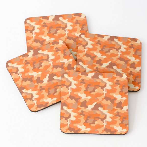 Item preview, Vivid Orange Camouflage Seamless Pattern for Energetic Creations designed and sold by CodedCraftsShop.